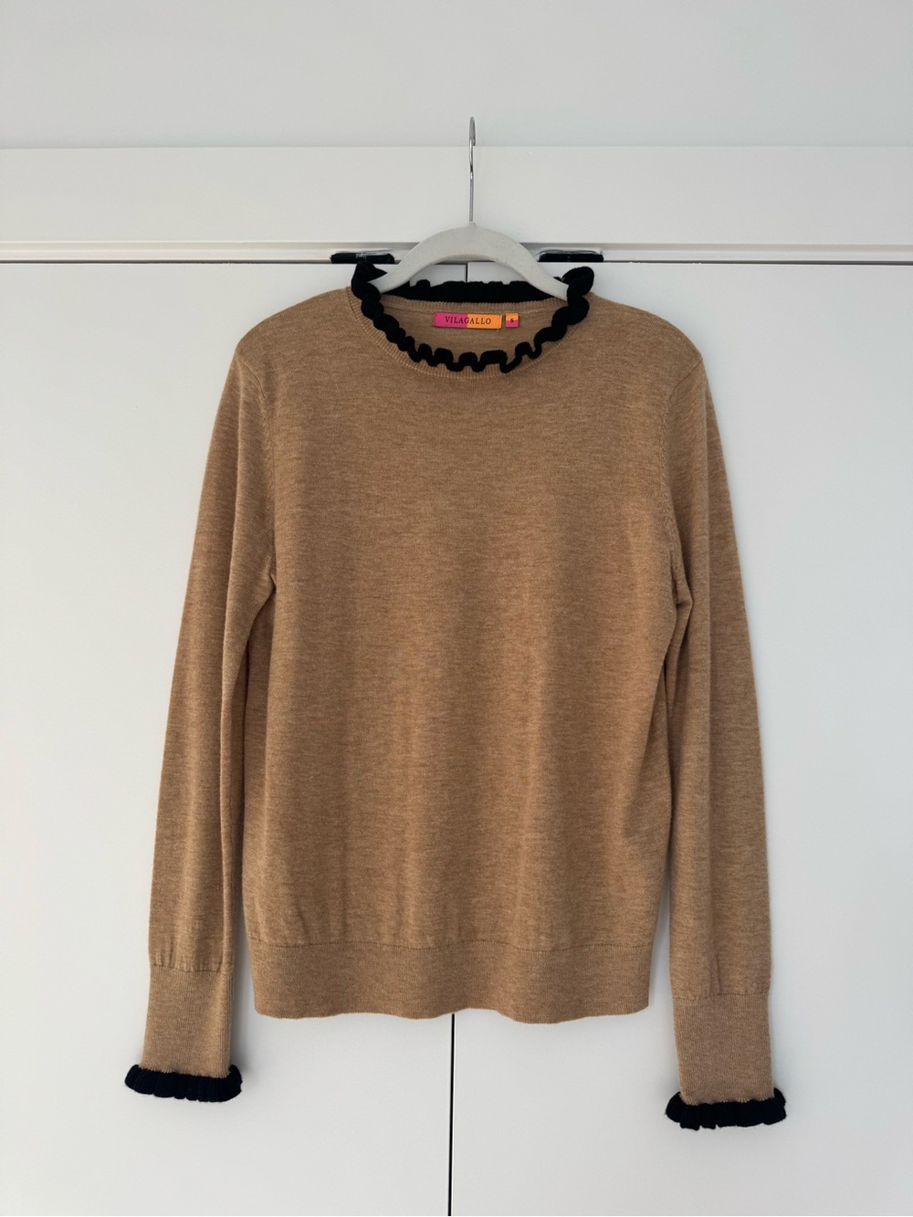 Vilagallo - Women's Ruffle Knit Sweater